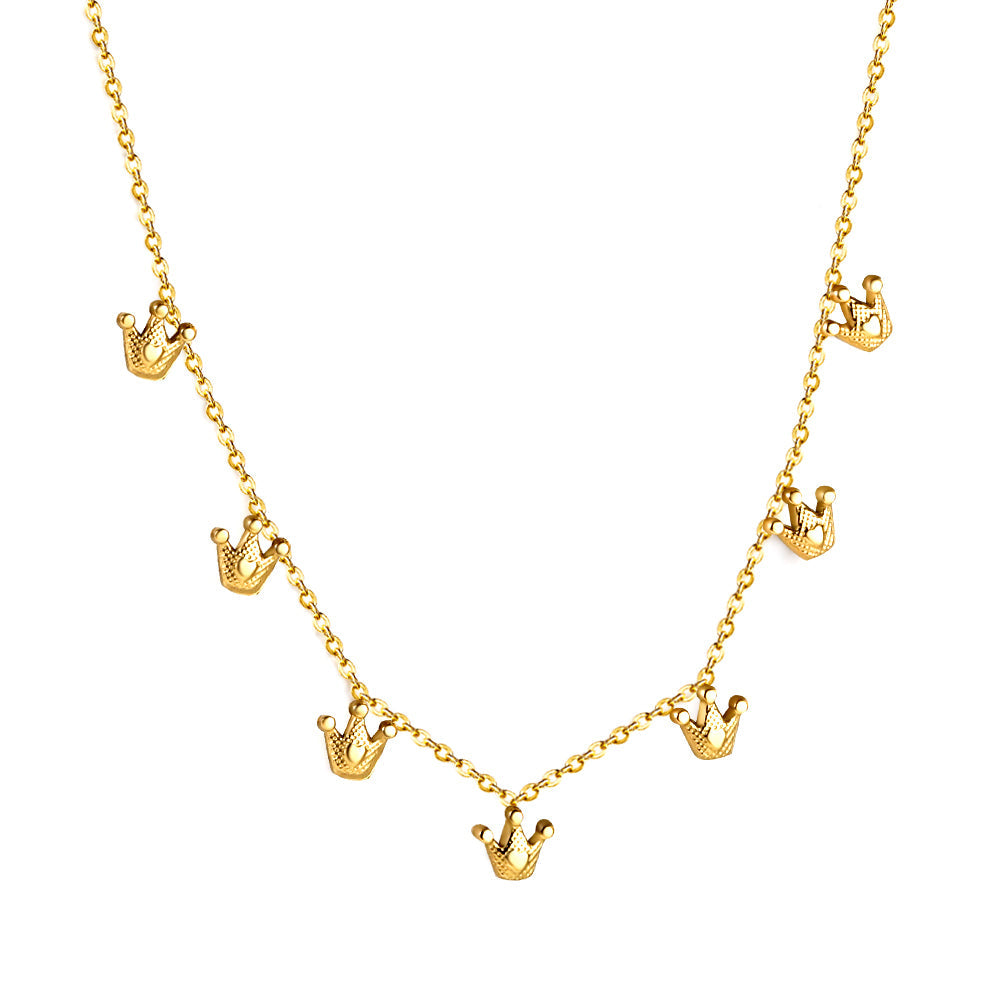 4 Different necklaces shell + cherry + crown + red dragonfly asonjewelry